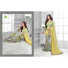 16450 Yellow Green Vinay Sheesha Star Walk Saree