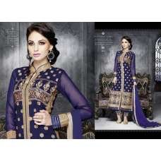 Blue Gold Embroidered Dress Kurti Party Wear Salwar Suit Blue Gold Embroidered Dress Kurti Party Wear Salwar Suit