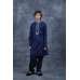 Navy Blue Designer Embroidered Shalwar Kurta for Kids