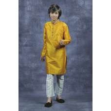 Yellow Kids Kurta Pajama Indian Boys Wedding Suit