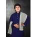 Navy Blue Indian Boys Wedding Wear Kurta Stock Pajama Set