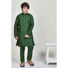 Dark Green Indian Boys Kurta Pajama
