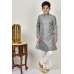 Grey Embroidered Designer Party Wear Boys Kurta Pajama Grey Embroidered Designer Party Wear Boys Kurta Pajama