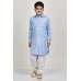 Sky blue & White Party Wear Boys Shalwar Kameez