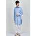 Sky blue & White Party Wear Boys Shalwar Kameez