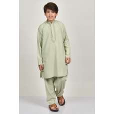 Pista Embroidered Teen Boys Kurta Shalwar Suit