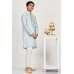 Steel Grey Boys Embroidered Kurta Pajama