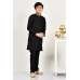 Jet Black Pakistani Boys Designer Kurta Pajama