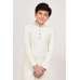 Off White Boys Designer Kurta Pajama Set