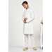 White Punjabi Boys Kurta Pajama Suit