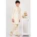 Cream Embroidered Stitched Kurta Pajama for Boys