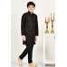 Jet Black Pakistani Boys Kurta Pajama Set