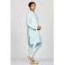 Ice Blue Silk Indian Wedding Kurta Pajama