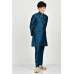 Teal Blue Designer Boys Kurta Pajama Set