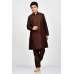 Brown Ready to Wear Indian kids Kurta Pajama Set