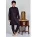 Black Traditional Boys Desi Kurta Pajama