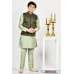 Green Indian Designer Kids Waistcoat