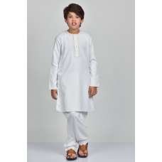 White Indian Designer Boys Embroidered kurta Suit White Indian Designer Boys Embroidered kurta Suit