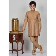 Brown Embroidered Indian Boys Ethnic Kurta Pajama Brown Embroidered Indian Boys Ethnic Kurta Pajama