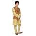 Gold Rust Indian Ethnic Waistcoat Kurta Set for Boys