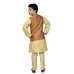 Gold Rust Indian Ethnic Waistcoat Kurta Set for Boys