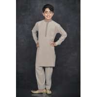 Taupe Kurta Pakistani Boys Readymade Salwar Suit