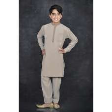 Taupe Kurta Pakistani Boys Readymade Salwar Suit