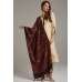 Fawn Punjabi Style Designer Woven Shawl Suit