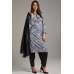 Grey & Black Pakistani Designer Ready To Wear Salwar Kameez