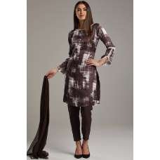 Choco Brown Printed Kurti Suit Choco Brown Printed Kurti Suit