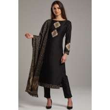 Black Indian Designer Evening Wear Salwar Suit Black Indian Designer Evening Wear Salwar Suit