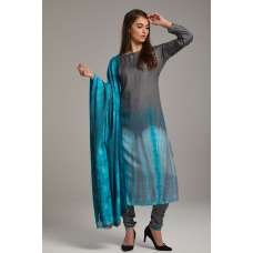 GREY READYMADE PAKISTANI STYLE SALWAR KAMEEZ