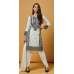  White Linen Pakistani Salwar Suit