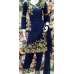 NAVY BLUE PAKISTANI DESIGNER READYMADE LINEN SUIT