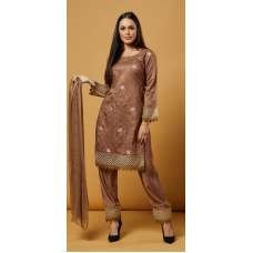 Brown Pakistani Readymade Salwar Kameez Brown Pakistani Readymade Salwar Kameez