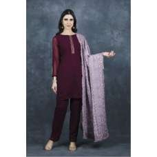 Wine Plain Readymade Casual Suit Wine Plain Readymade Casual Suit
