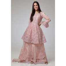 Light Pink Embellished Gharara Indian Wedding Outfit