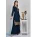 Navy Blue Palazzo Georgette Readymade Suit