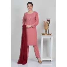 Hot Pink Fashion Designer Readymade Suit Hot Pink Fashion Designer Readymade Suit