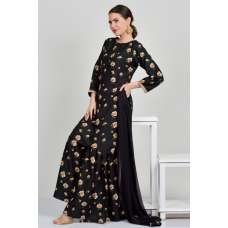 Black Wedding Wear Designer Gharara Suit