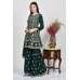 Dark Green Party Gharara Pakistani Designer Readymade Suit