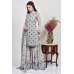 Grey Party Wear Embroidered Gharara Suit