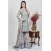 Grey Party Wear Embroidered Gharara Suit