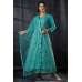 Ferozi Net Embroidered Indian Designer Anarkali Suit