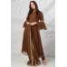 Brown Indian Designer Ready to Wear Frock Dress