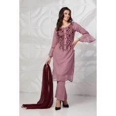 Rose Pink Designer Pakistani Style Salwar Suit Rose Pink Designer Pakistani Style Salwar Suit