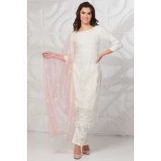 Off White Pink Pakistani Style Salwar Suit