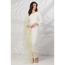 Off White Pista Formal Indian Salwar Suit Off White Pista Formal Indian Salwar Suit