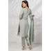 Grey Embroidered Kurti Trouser Festive Suit Grey Embroidered Kurti Trouser Festive Suit