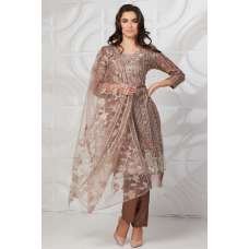 Mauve Embroidered Sequin Chiffon Dupatta Suit Mauve Embroidered Sequin Chiffon Dupatta Suit